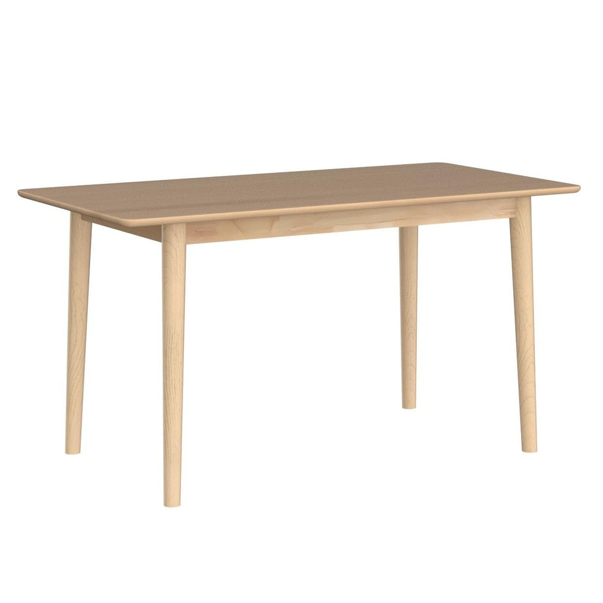 47" Solid Wood Rectangular Dining Table for Small Spaces - Natural Farmhouse Style