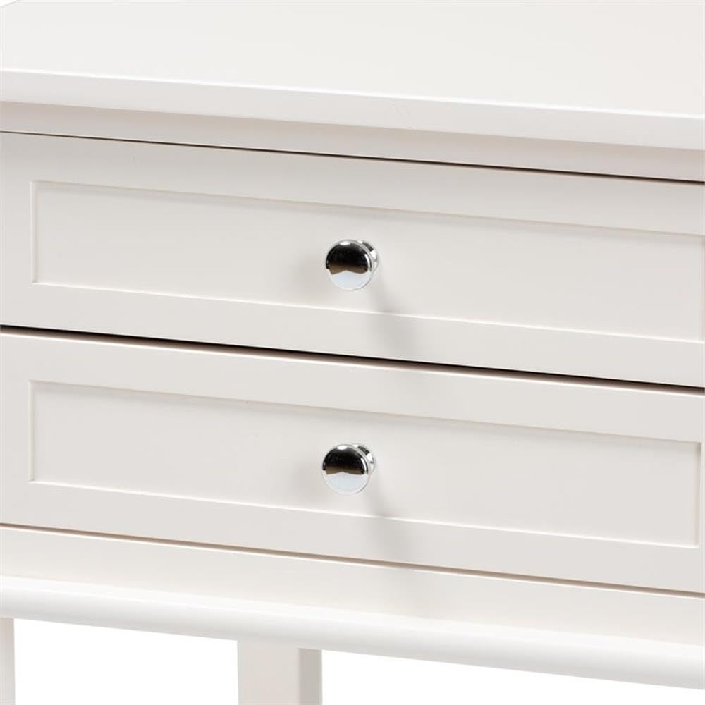 2-Drawer Wood Nightstand