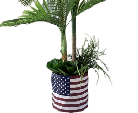 Deluxe 78" Golden Cane Palm Artificial Tree + Premium Fiddle Leaf Foliage