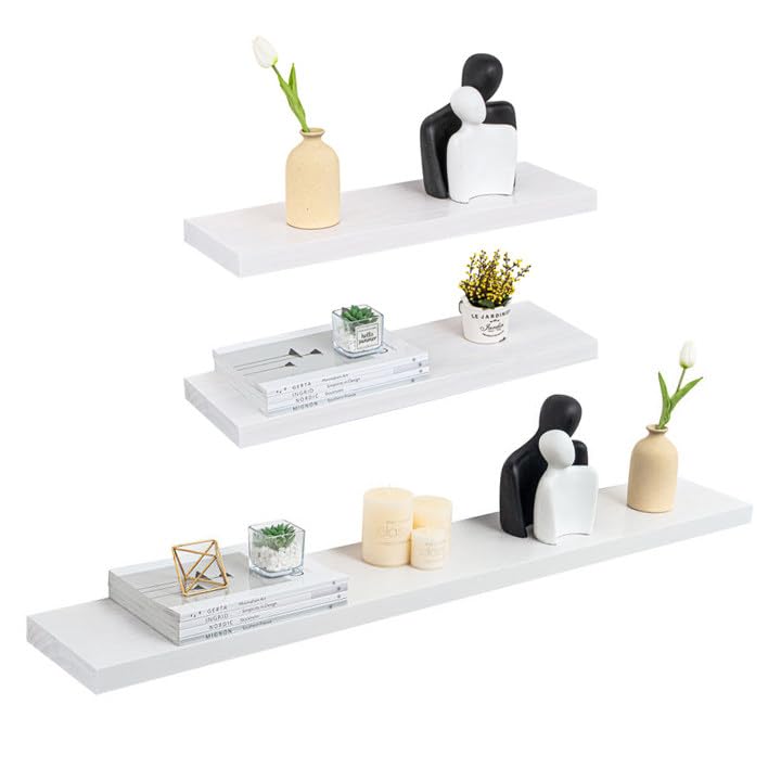 Floating Shelves 24 Inches and 48 Inches Bundle - 8 Inch Deep Rustic Premium