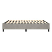 Bed Frame Light Gray 72"X83.9" California King Velvet 3121159