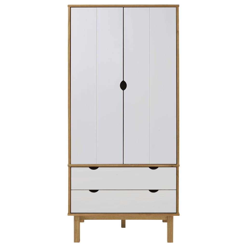 OTTA Wardrobe - Solid Pine Wood Classic Scandinavian Design