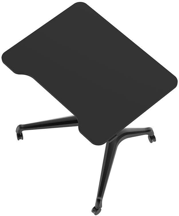 Gas‑Lift Height Adjustable Sit‑Stand Mobile Rolling Workstation Laptop and Computer