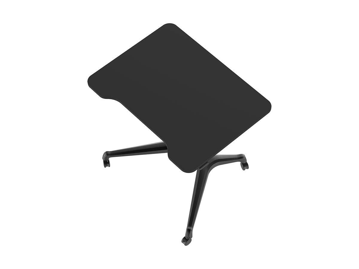 Gas‑Lift Height Adjustable Sit‑Stand Mobile Rolling Workstation Laptop and Computer