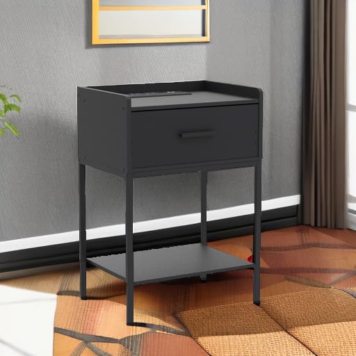 Nightstand with Charging Station