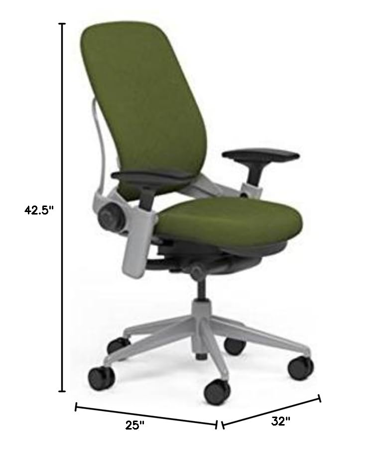 Leap Plus Desk Chair in Buzz2 Ivy Green Fabric - 500 lb Weight Capacity - Highly Adjust