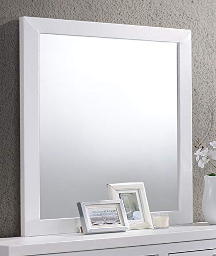 Furniture Contemporary Styling White 5Pc Queen Bedroom Set(Q/D/M/N/C)