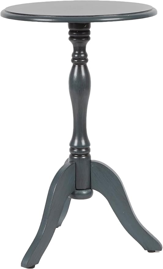 Simplify Round Pedestal Accent Side Table, Chic & Compact MDF Furniture for Traditional