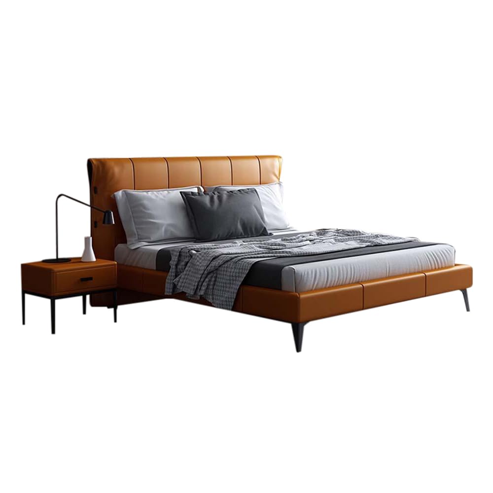 Master Bed Light Luxury Tech Fabric Nettie Double Bed