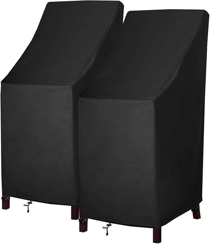 High Back Patio Chair Cover, Stackable Outdoor Covers
