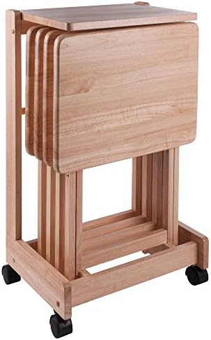 Wood Dylan 5-Piece Oversize Snack Table Set