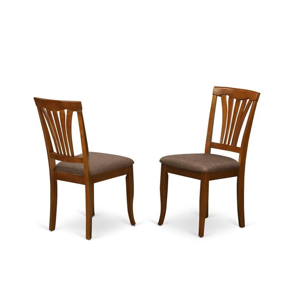 POAV7-SBR-C 7 Piece Modern Dining Table Set Consist of an Oval Wooden Table with Butterfly