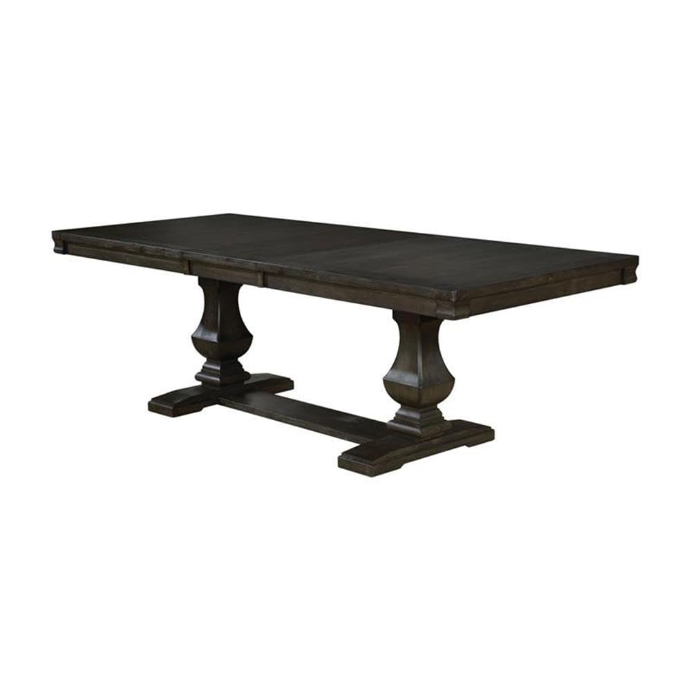 Solid Wood Expandable Dining Table - Espresso Finish