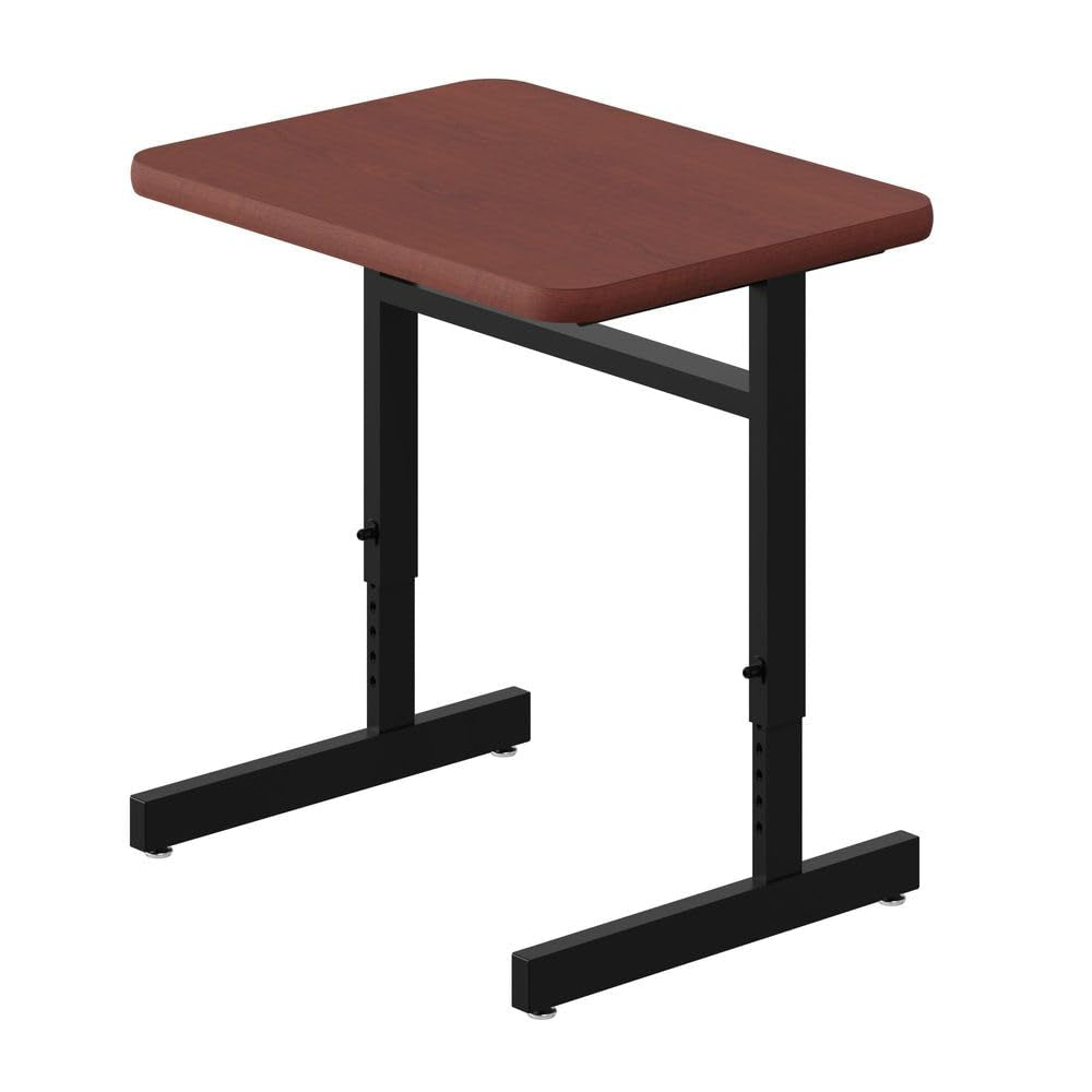 20"x27" Computer Desk, Height Adjustable (21"-29") Durable Cherry High Pressure Laminate Top