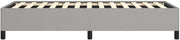Bed Frame Light Gray 39.4"X79.9" Twin XL Fabric 347101 Easy to install