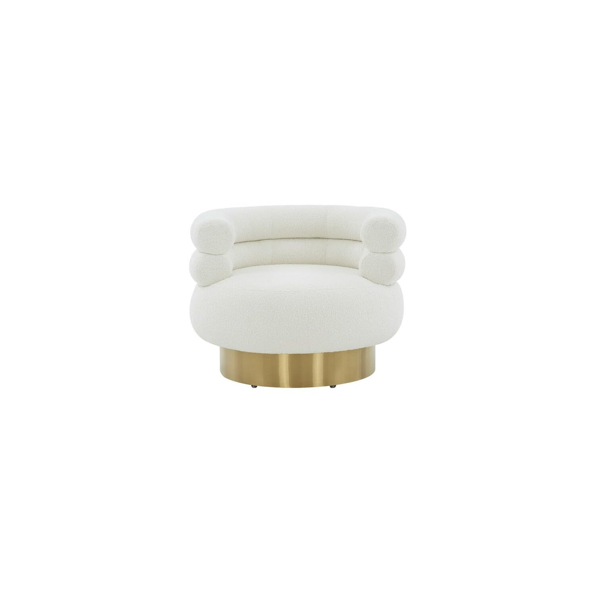 Wendell Swivel SFV4802A Chair, Ivory/Gold