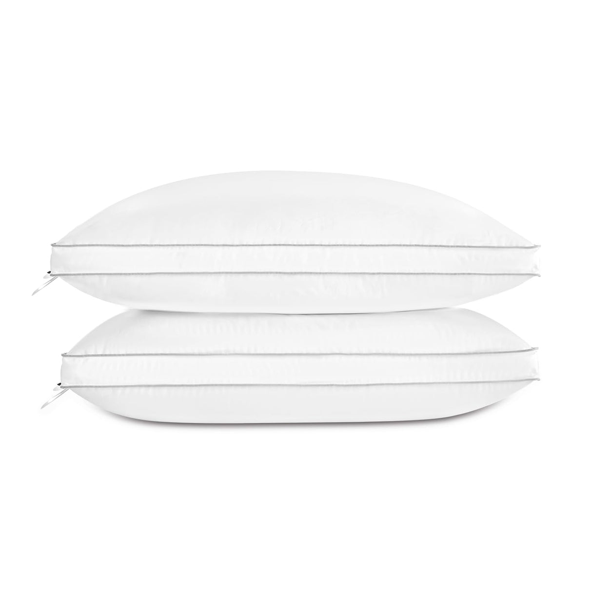 Luxury Feather Down Pillow, Medium Fluffy Pillow King Size