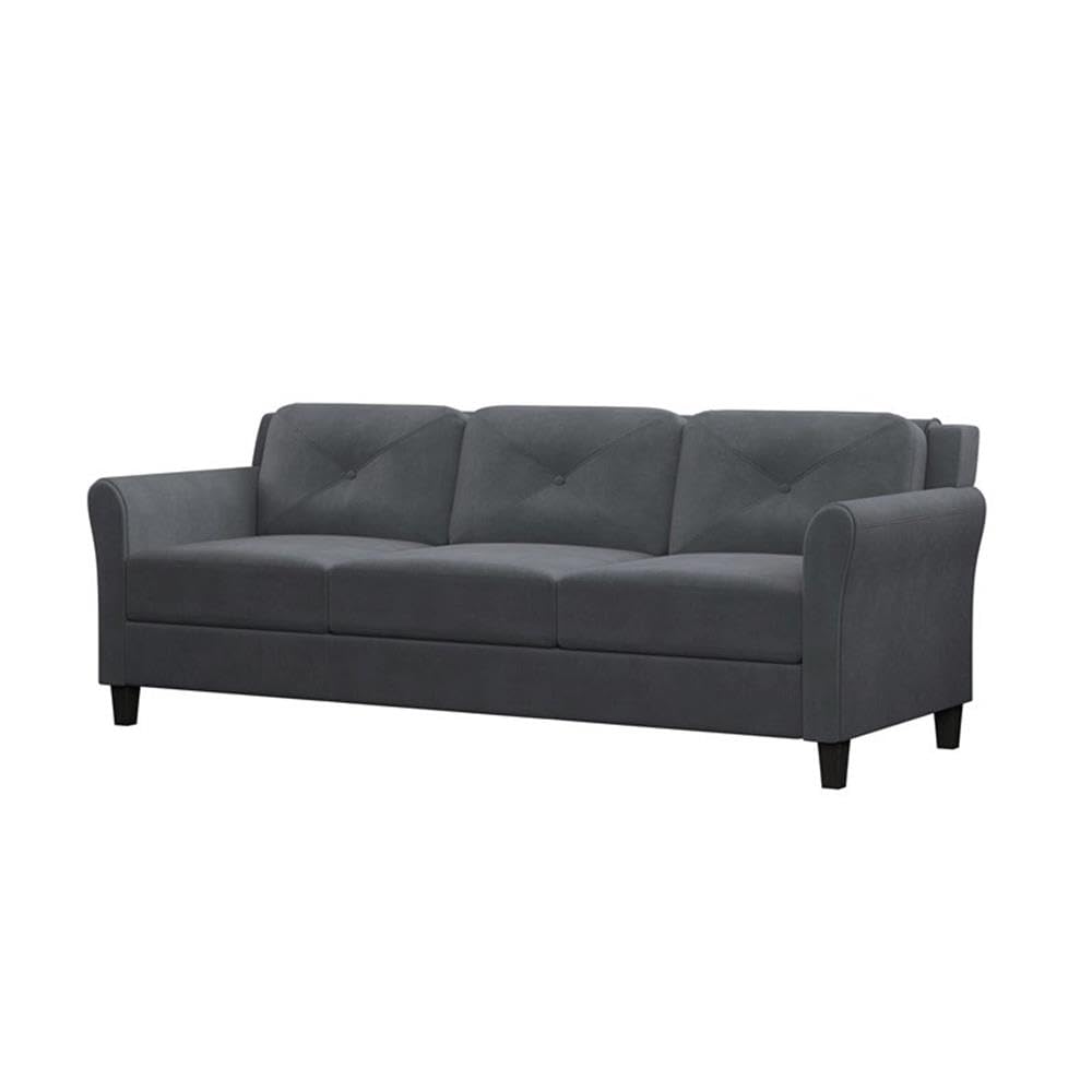 Upholstery Living Room Sofa in Dark Gray