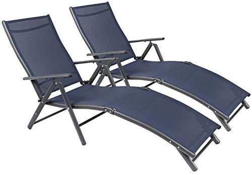 Outdoor Chaise Lounge Chairs Patio Furniture Adjustable Folding Recliner
