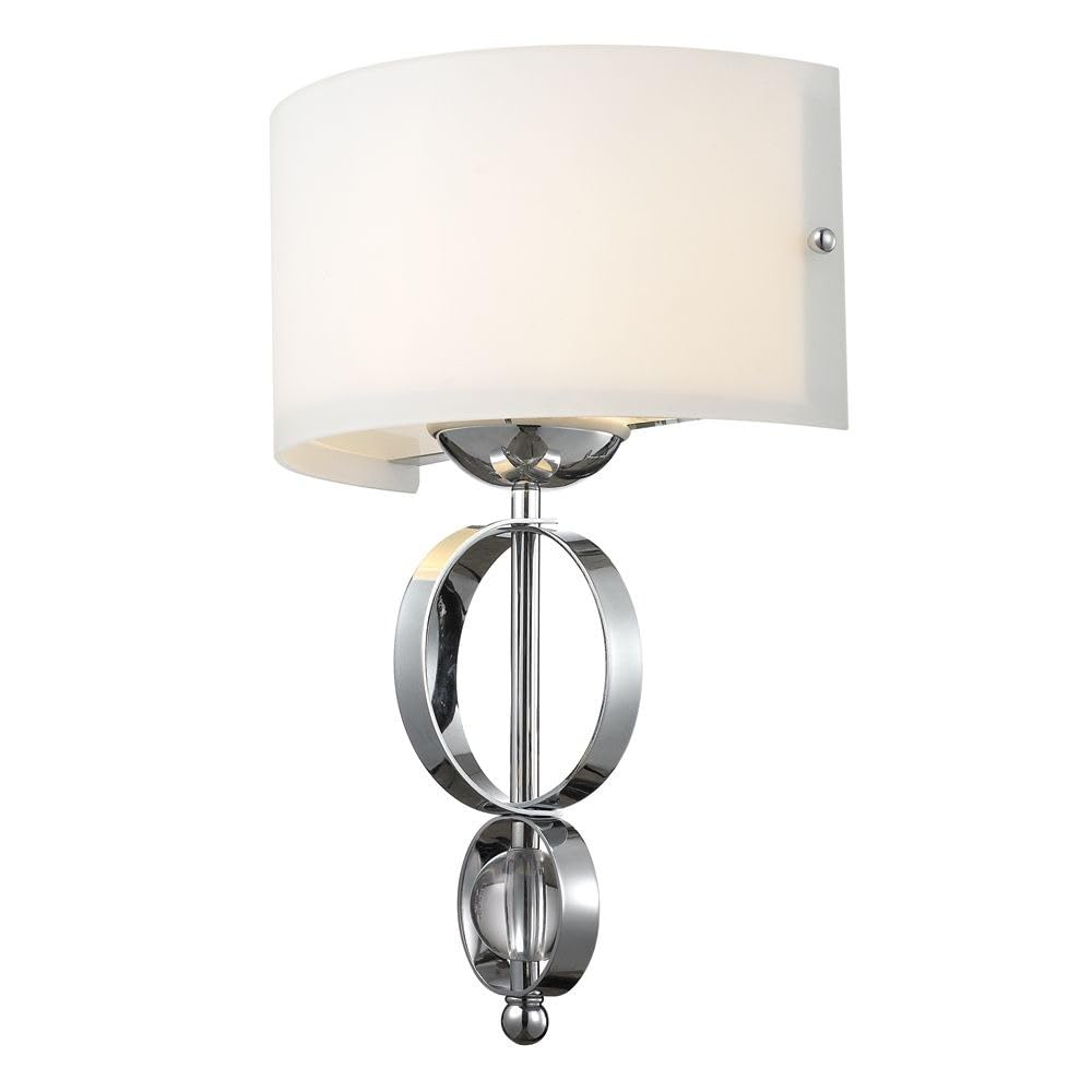 CH Cerchi Sconce-Damp, Fixture Size: 12-Inch W x 16.5-Inch H, Chrome