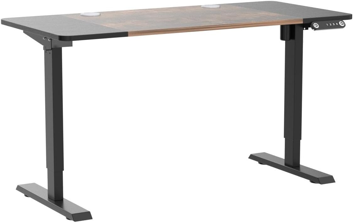 Electric Height Adjustable Standing Desk, 63x 30 Inches Stand Up Ergonomic Desk