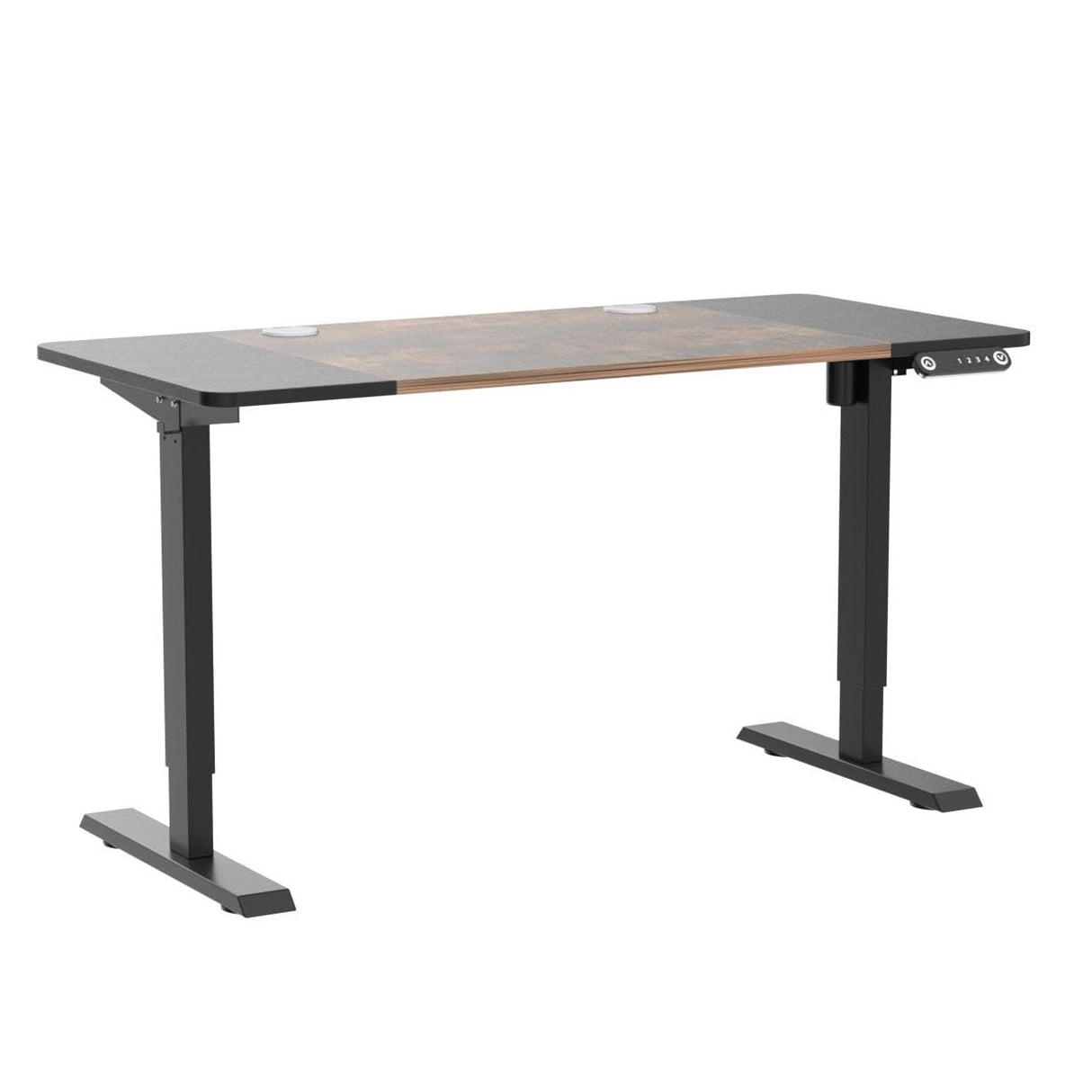 Electric Height Adjustable Standing Desk, 63x 30 Inches Stand Up Ergonomic Desk
