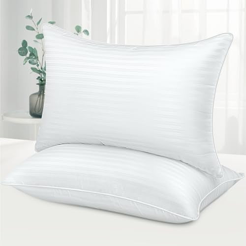Pillows Queen Size Set of 2 - Luxury Hotel Bed Pillows for Sleeping