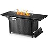 43'' Propane Fire Pit,50,000 BTU Outdoor Fireplace Backyard Garden