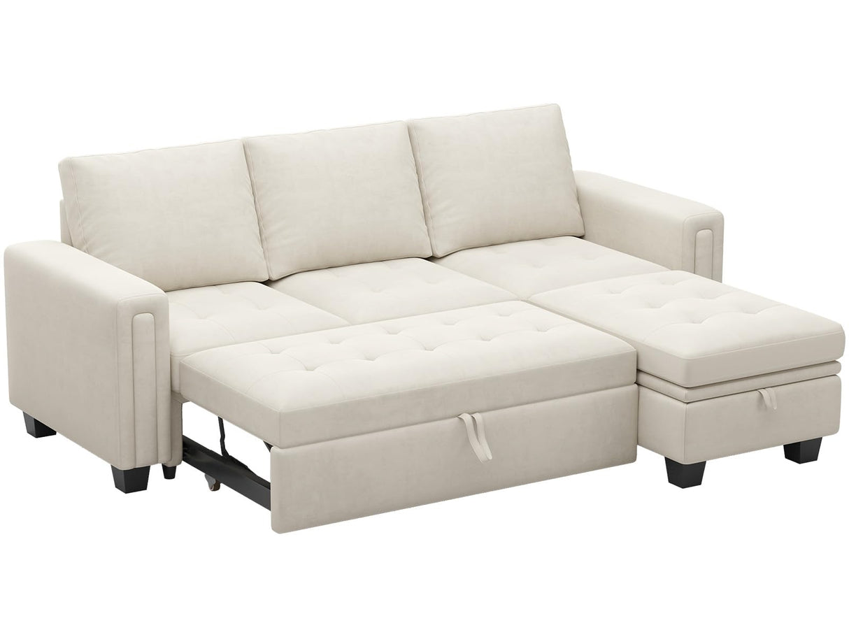 Secitonal Sleeper Sofa with Pull Out Couch Bed Modular Sectional Sofa