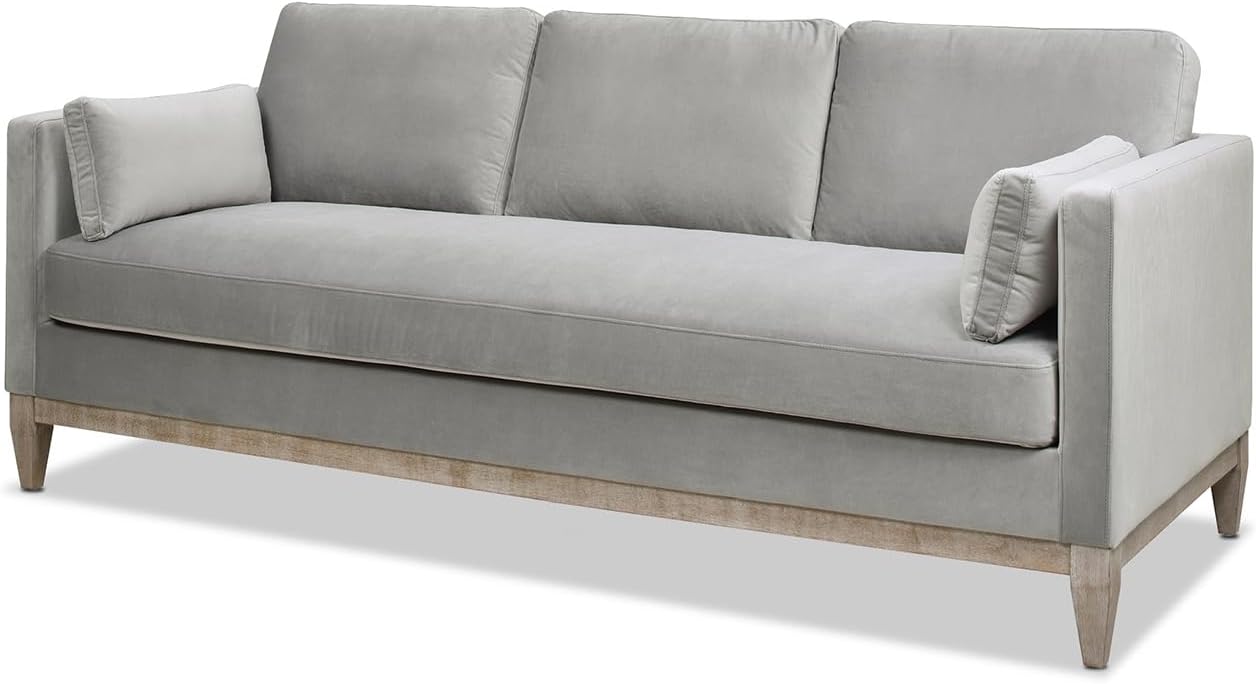 Knox 84" Modern Farmhouse Velvet Living Room Sofa Couch