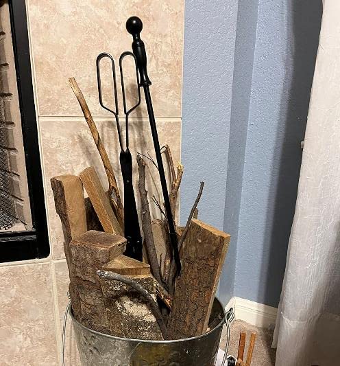 Heavy Duty 32 inch Long Campfire Bonfire Poker Stick 25 Inch Fireplace Tong