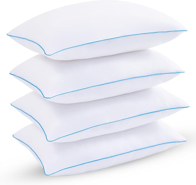 Bed Pillows for Sleeping 4 Pack - Luxury Hotel Quality Pillows King Size Set of 4 - Cooling
