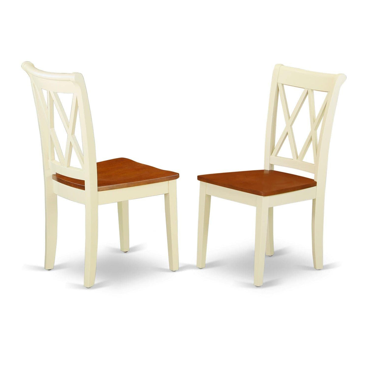 HLCL5-BMK-W 5 Piece Dining Set Includes a Round Dining Room Table with Pedestal