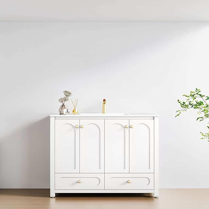 48 inch Sink Bathroom Vanity with White Top Bathroom Vanity with Sink