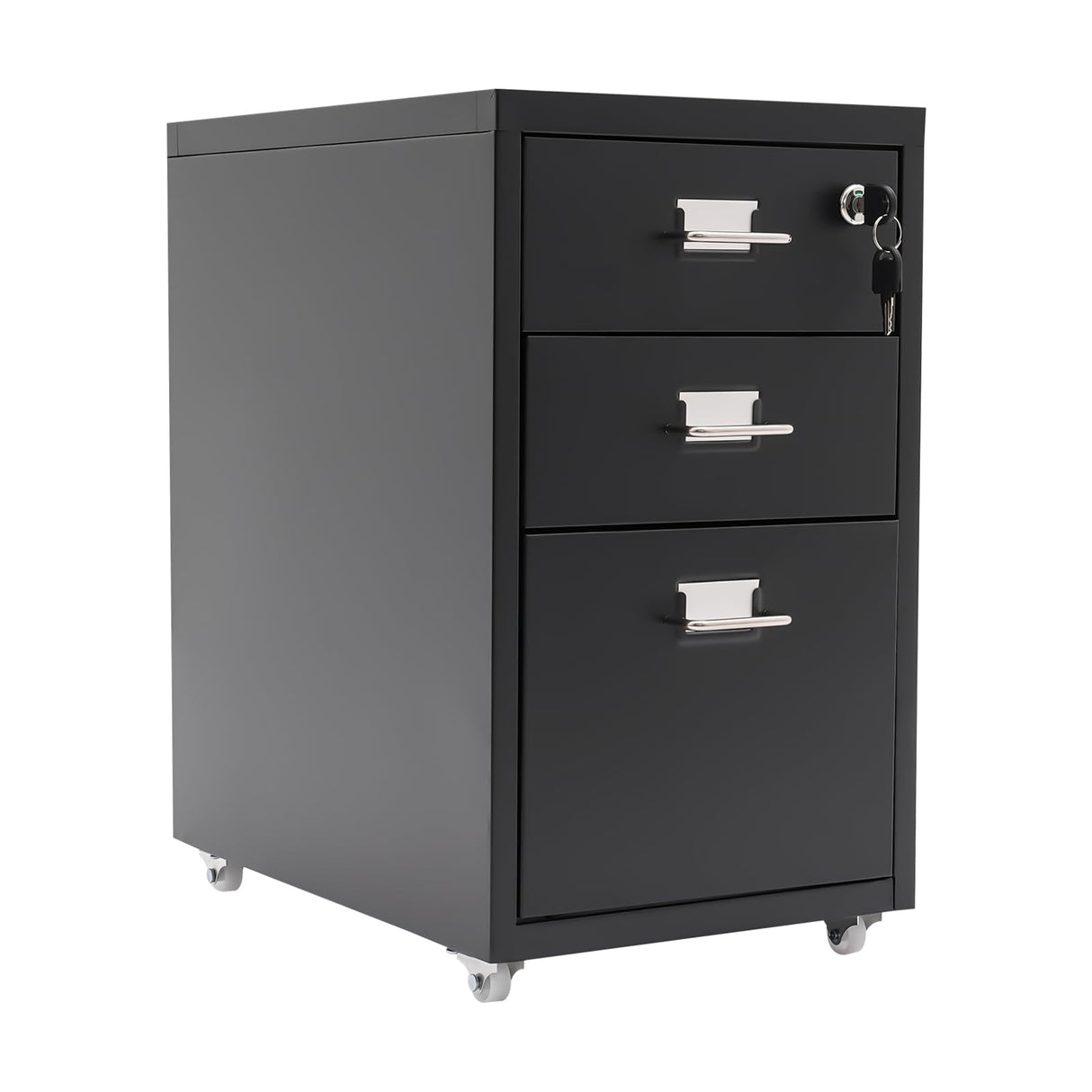 3 Drawer File Cabinets with Lock,Metal Filing Storage Cabinets,Locking Vertical File