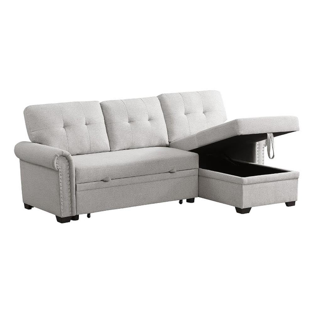 Convertible Sleeper Sofa with Pull Out Bed, 3-Seat Sofa Bed Sleeper Couch