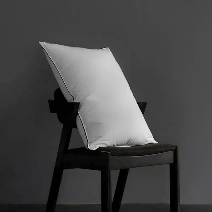 Luxury Goose Down Pillow Standard Size, Bed Pillows with 750 Fill-Power