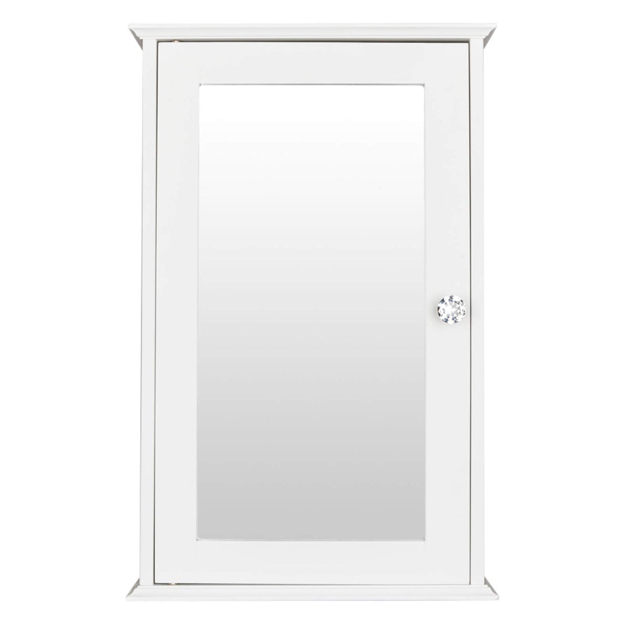 White Mirrored Bathroom Medicine Cabinet, Wall Mount Bathroom Storage Cabinet