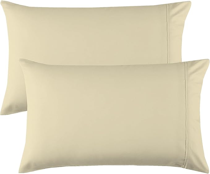 1000 Thread Count 100% Egyptian Cotton Pillow Case Set, Best King Size (20"x40") Pillowcases Sateen Weave