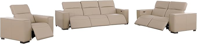 Umbria 3 Piece Power Recliner Sofa Set | Couch, Loveseat and Chair