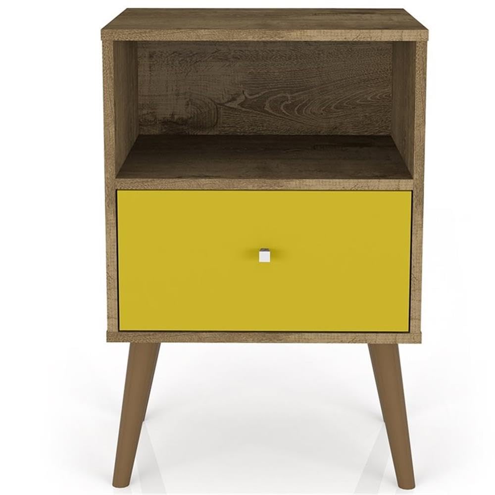 1-Drawer Transitional Solid Wood Nightstand