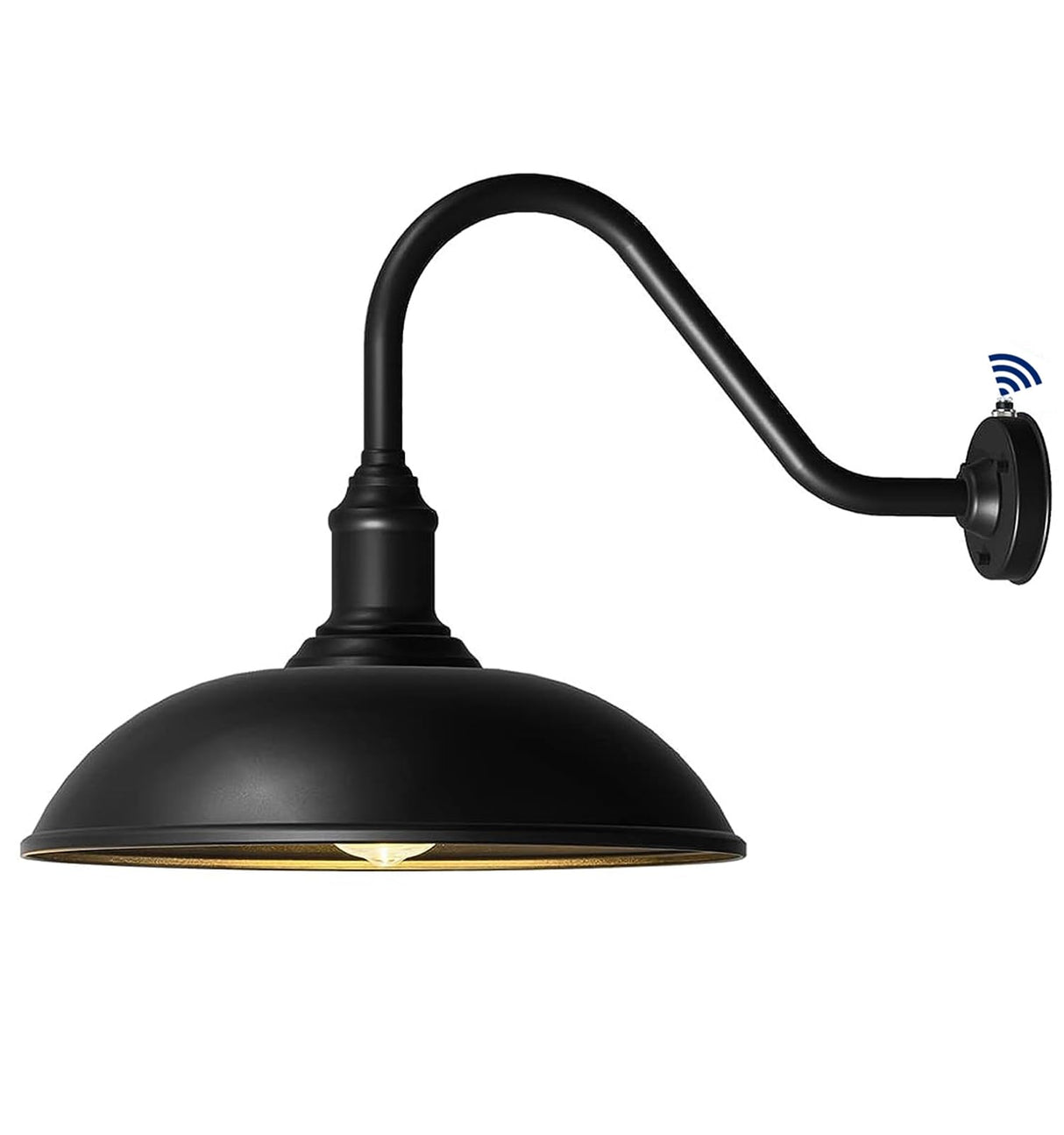 Large 18in Dusk to Dawn Outdoor Barn Lights, Classic Gooseneck Light Up The Night