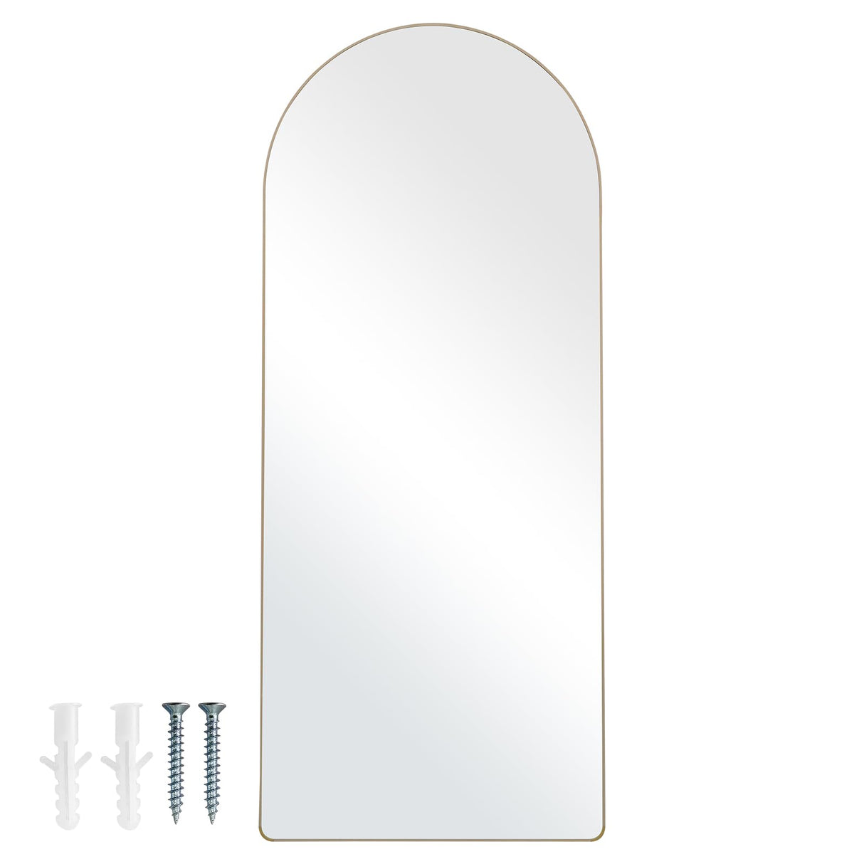 Arched Full Length Mirror, 71'' x 30'', Large Free Standing Leaning Hanging Wall Mounted