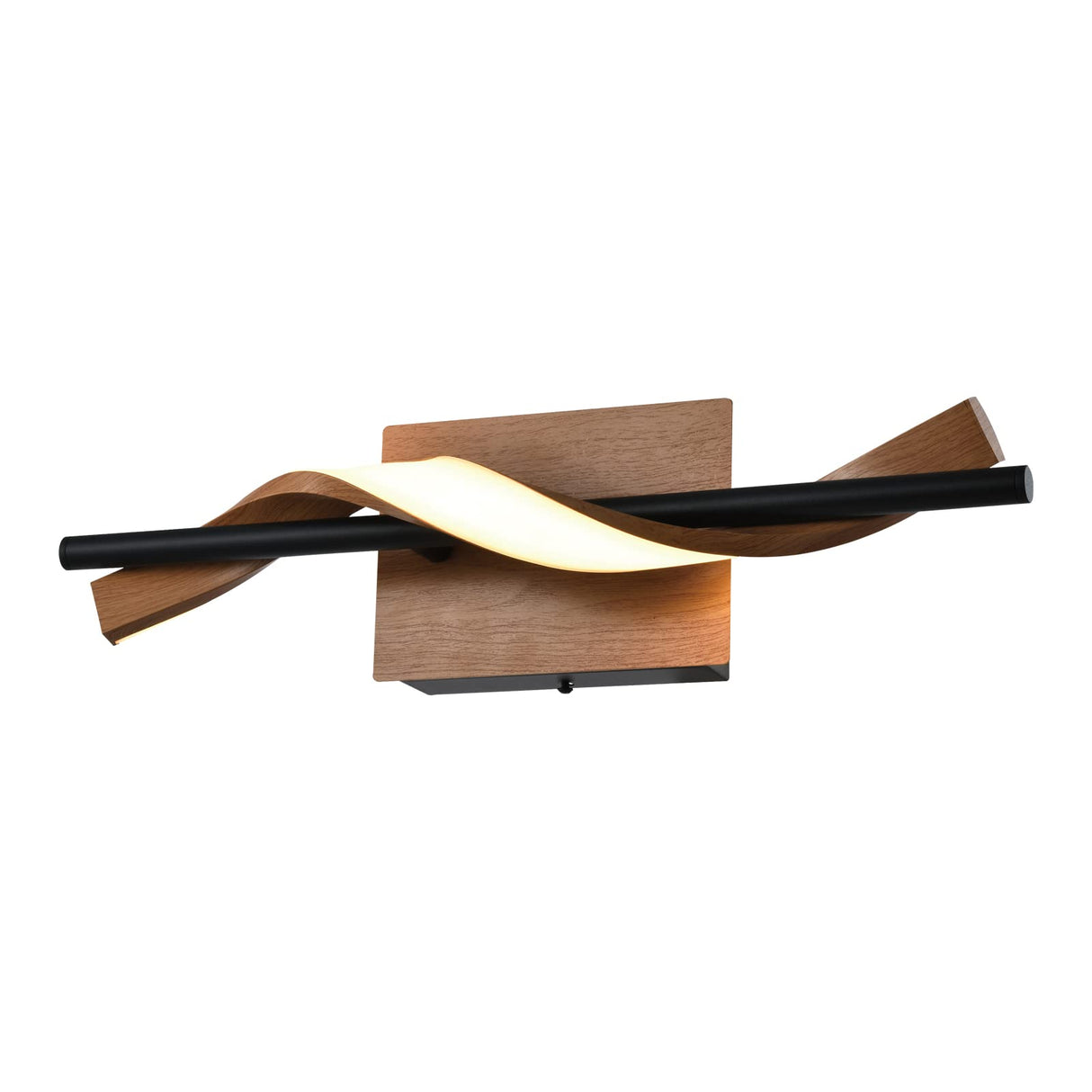 Modern Bathroom Vanity Light, 18 Inch Spiral Acrylic LED Wall Sconce