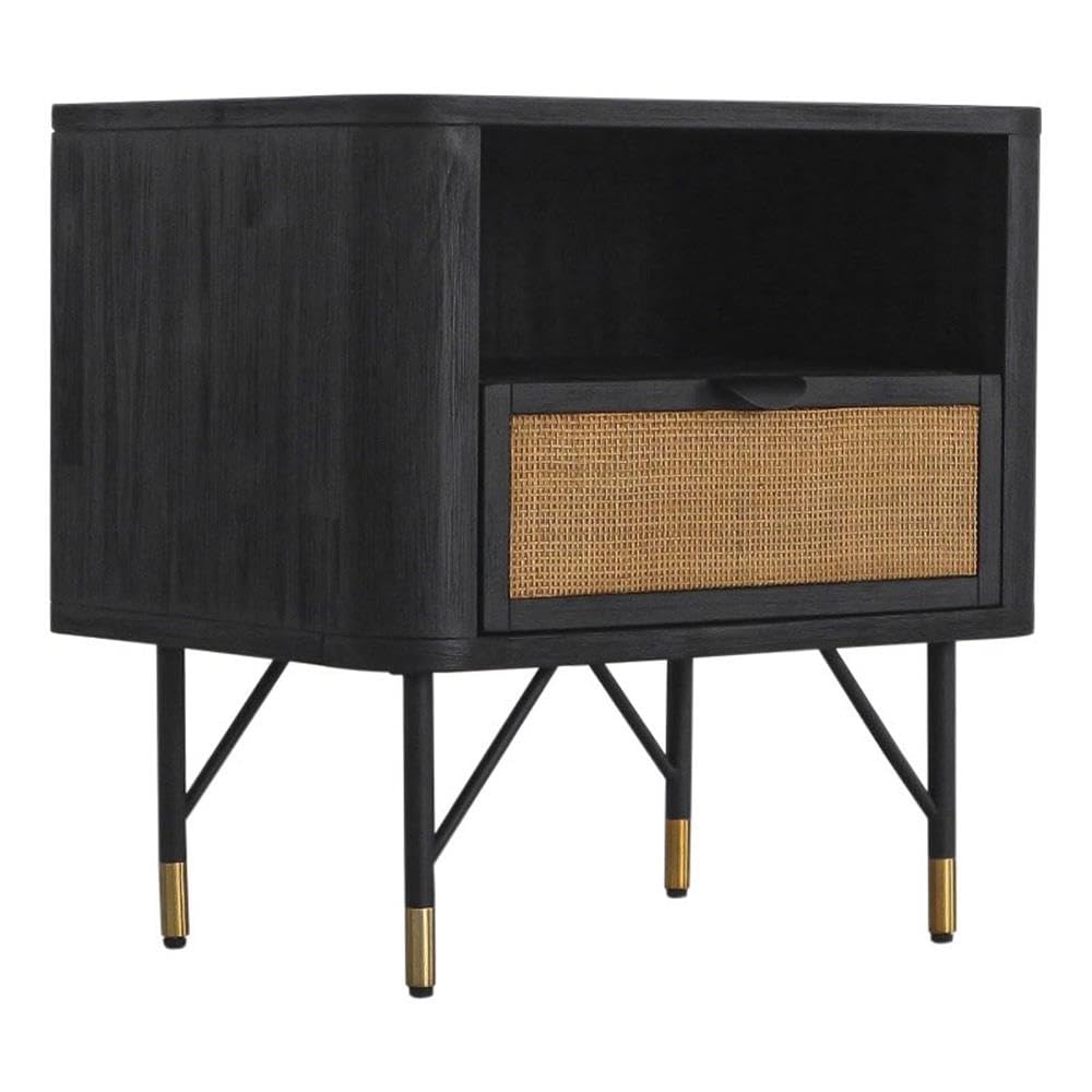 Saratoga Nightstand in Black Acacia