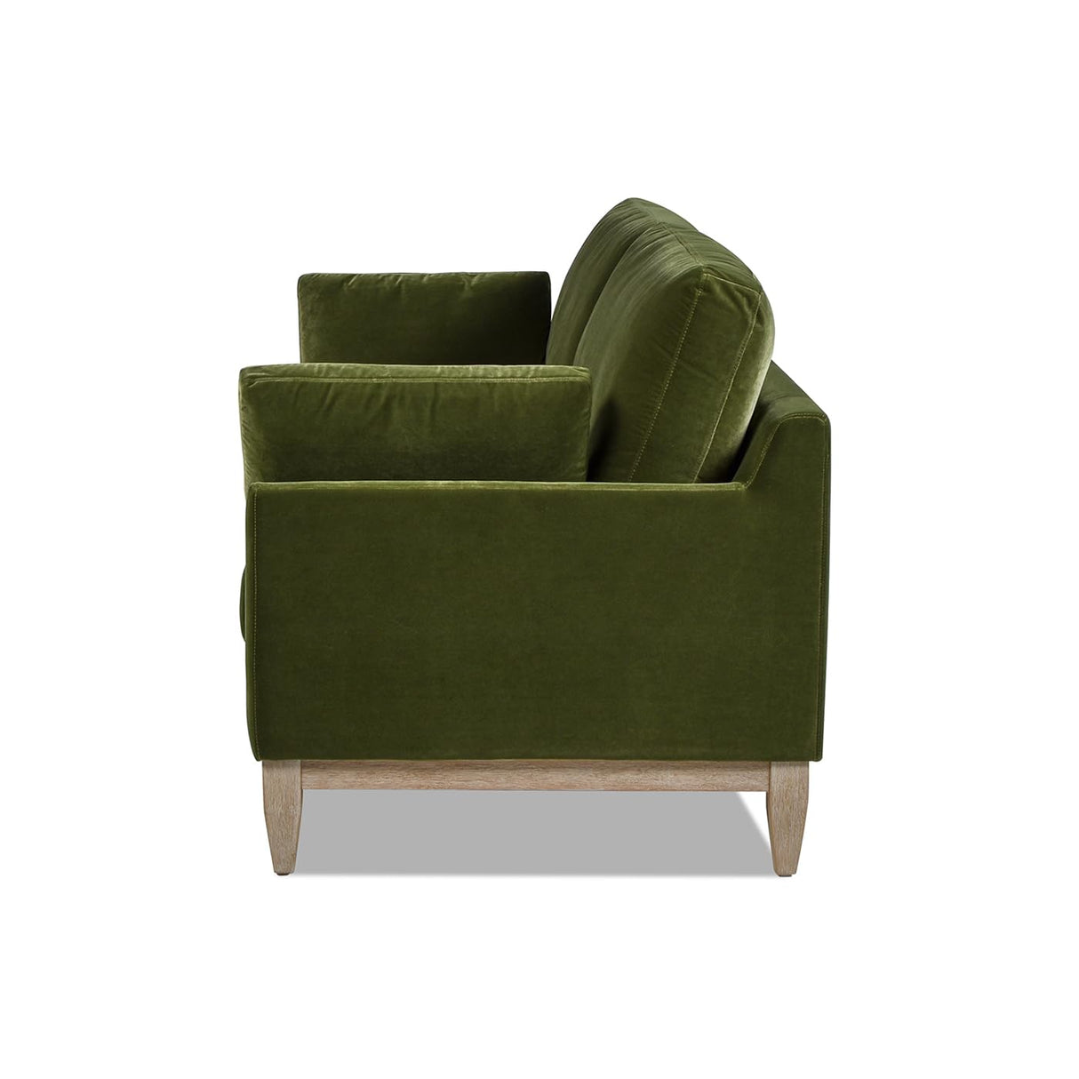Pasadena 75.5" Modern Farmhouse Sofa, Olive Green Performance Velvet