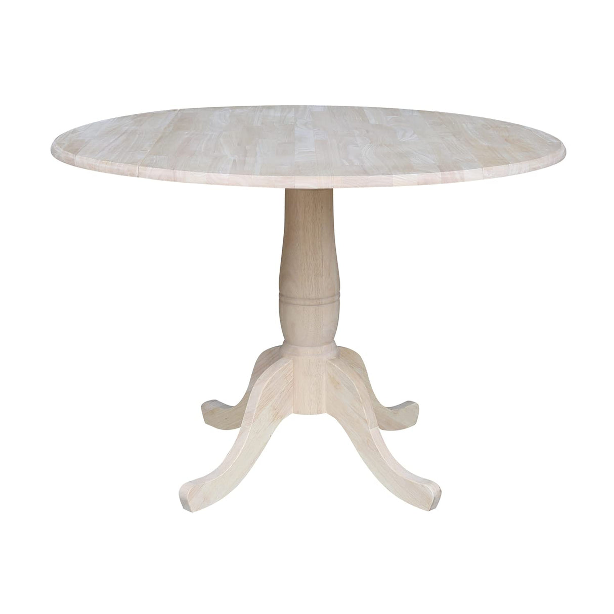 42" Round Dual Drop Leaf Pedestal Table-29.5" H,