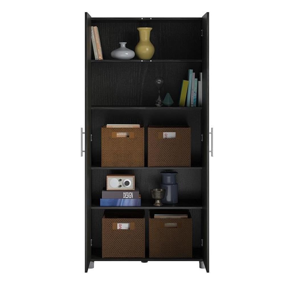 Evolution Camberly 36" Storage Cabinet in Black Oak