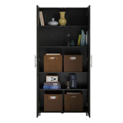 Evolution Camberly 36" Storage Cabinet in Black Oak