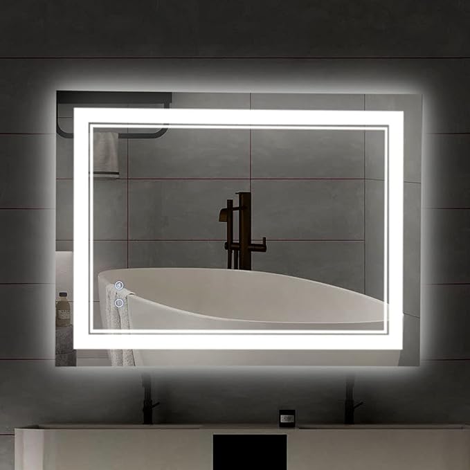 LED Bathroom Mirror, Bathroom Mirror with Lights, LED Mirror